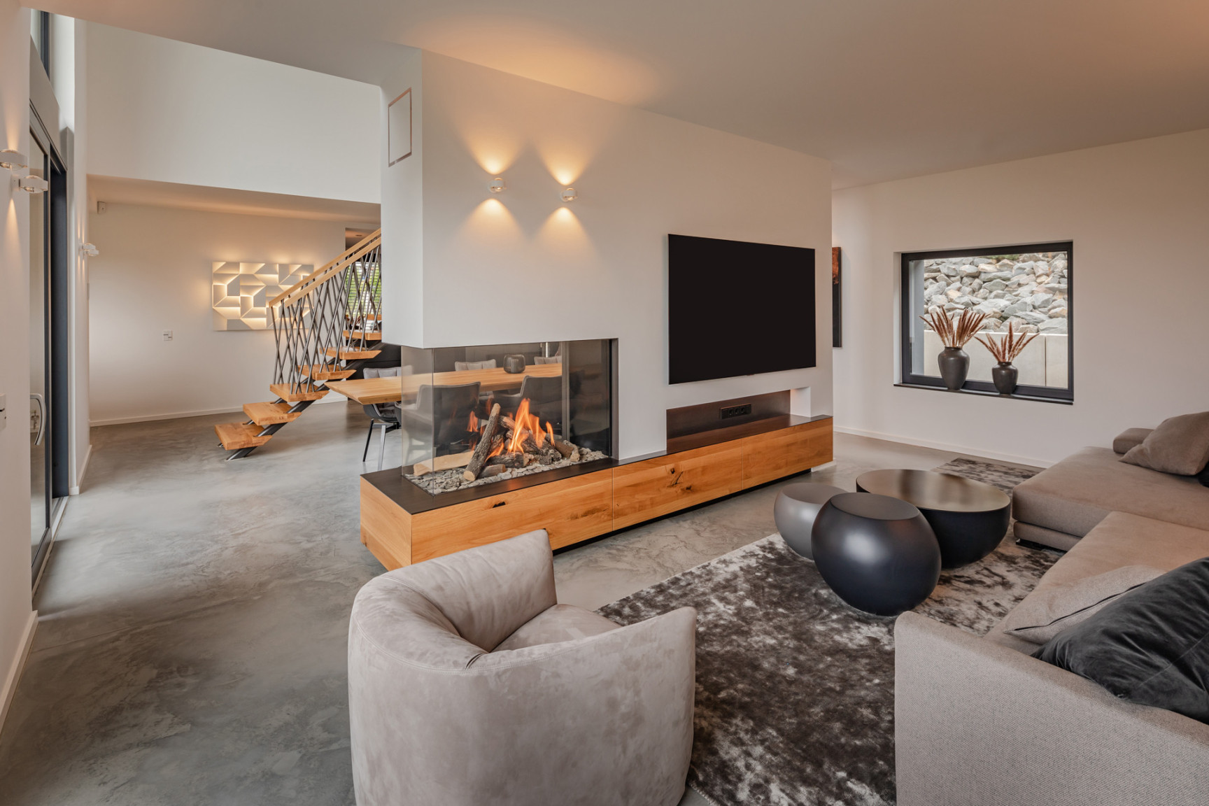 Braune Moderne Wohnzimmer Ideen & Bilder - März   Houzz DE